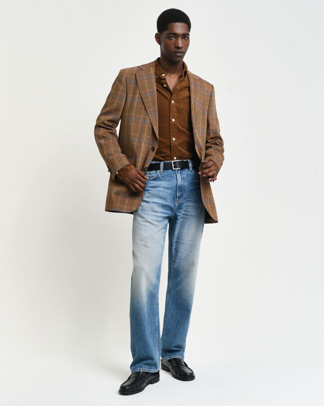 Regular fit manchesterskjorta