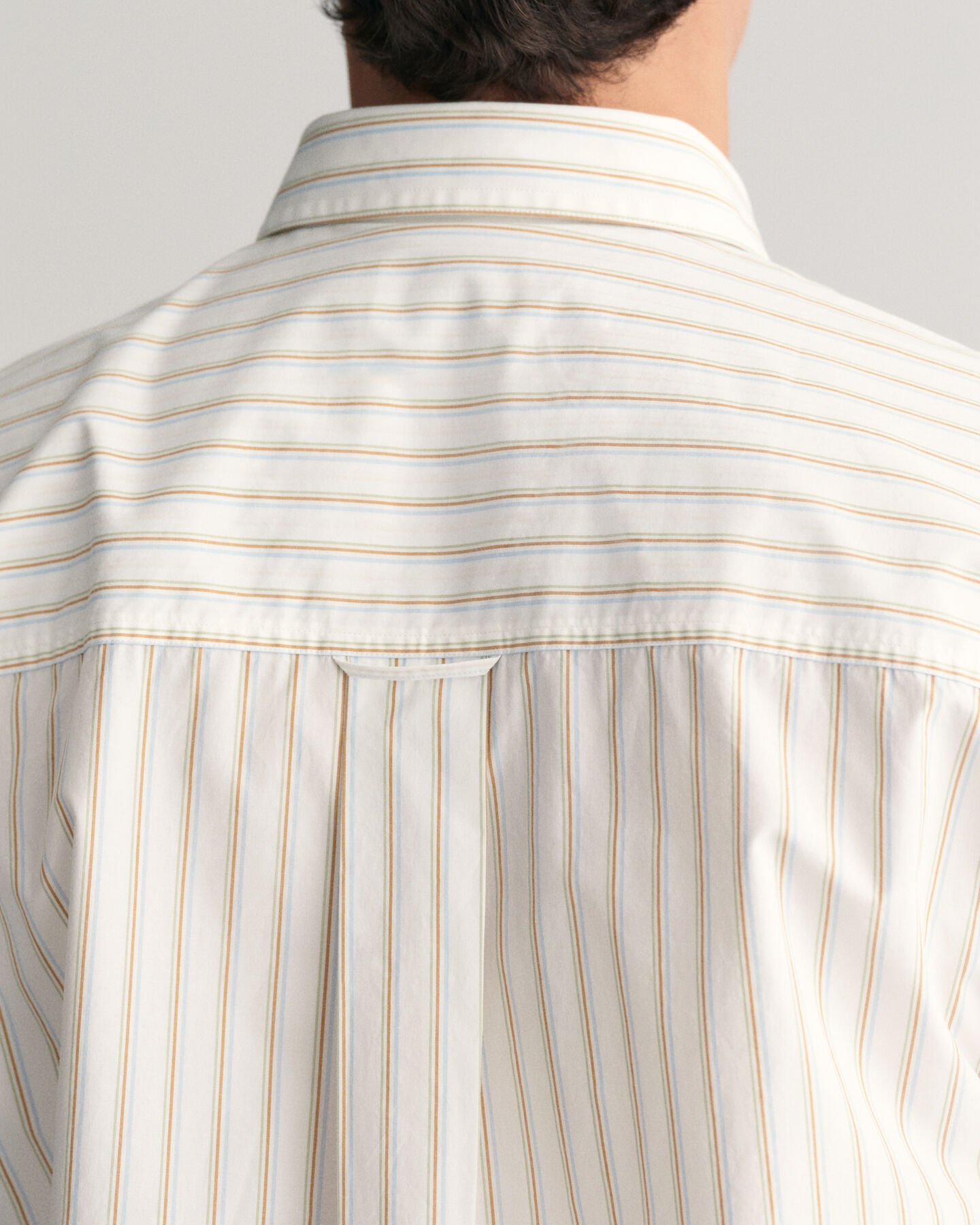 Relaxed fit Heritage randig kort&auml;rmad poplinskjorta