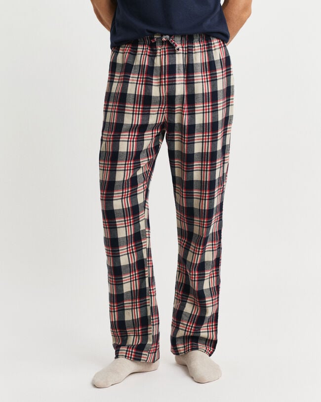 Rutiga pyjamasbyxor i flanell