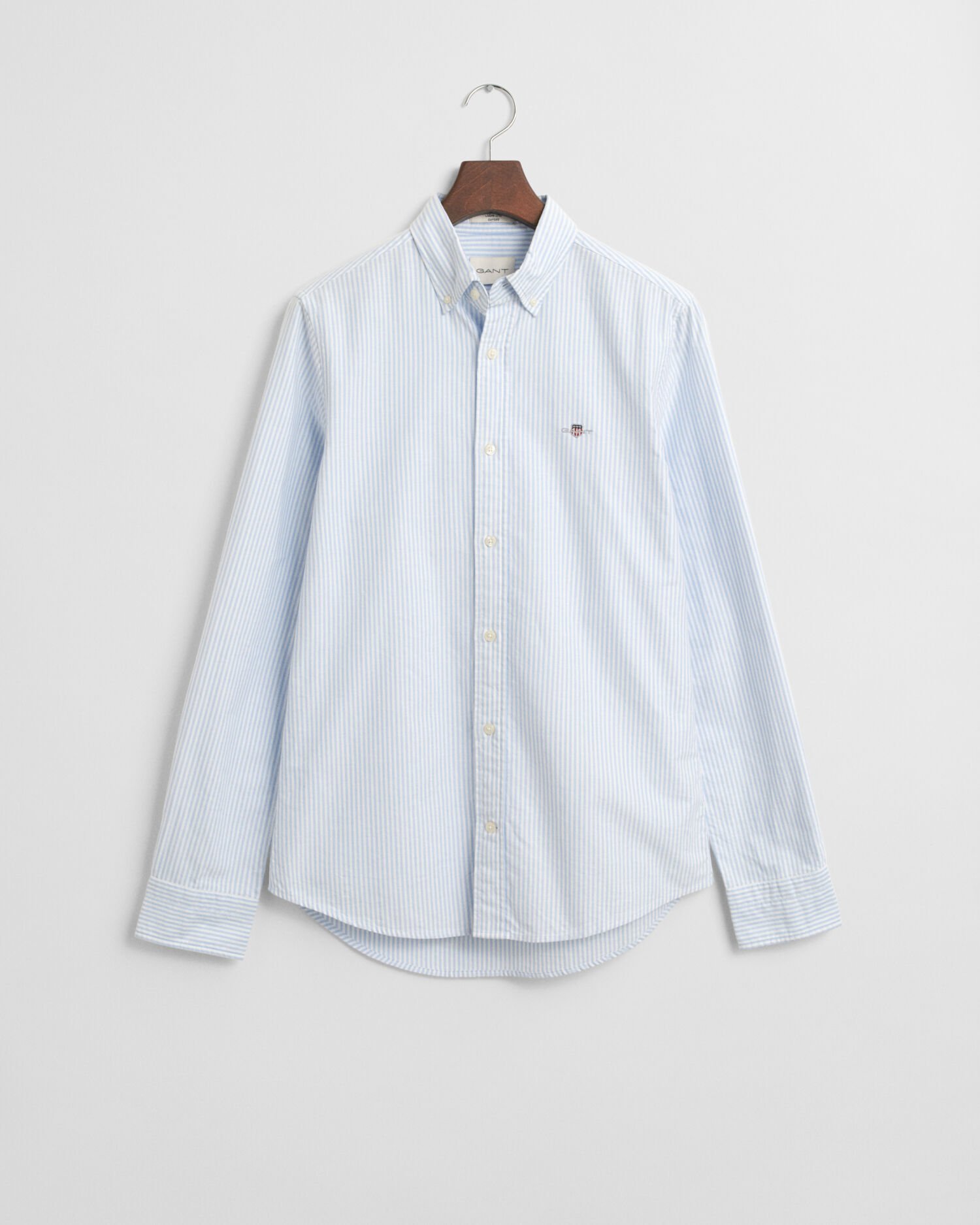 Slim fit klassisk randig oxfordskjorta