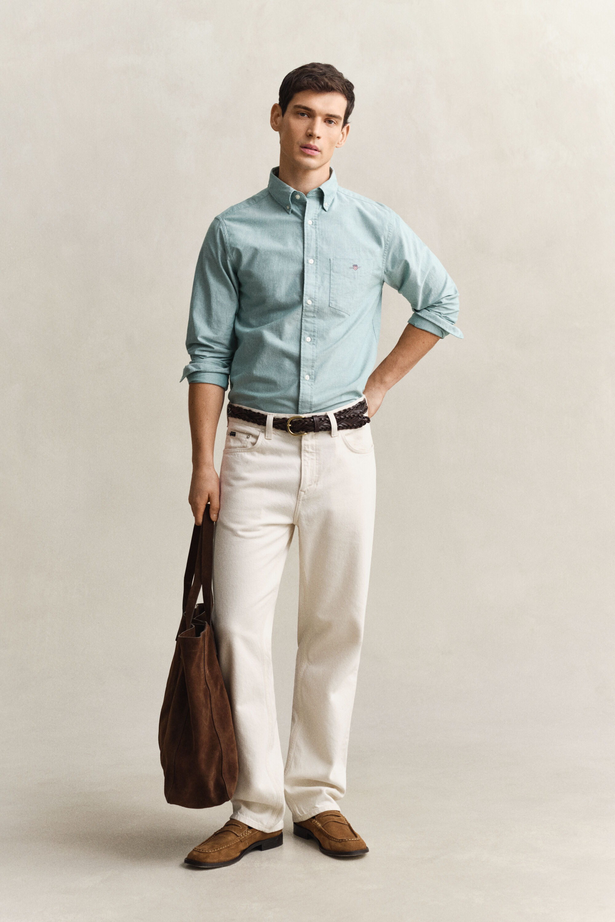 Regular fit klassisk oxfordskjorta