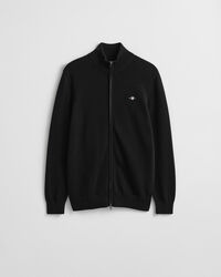 Casual Cotton kofta med dragkedja