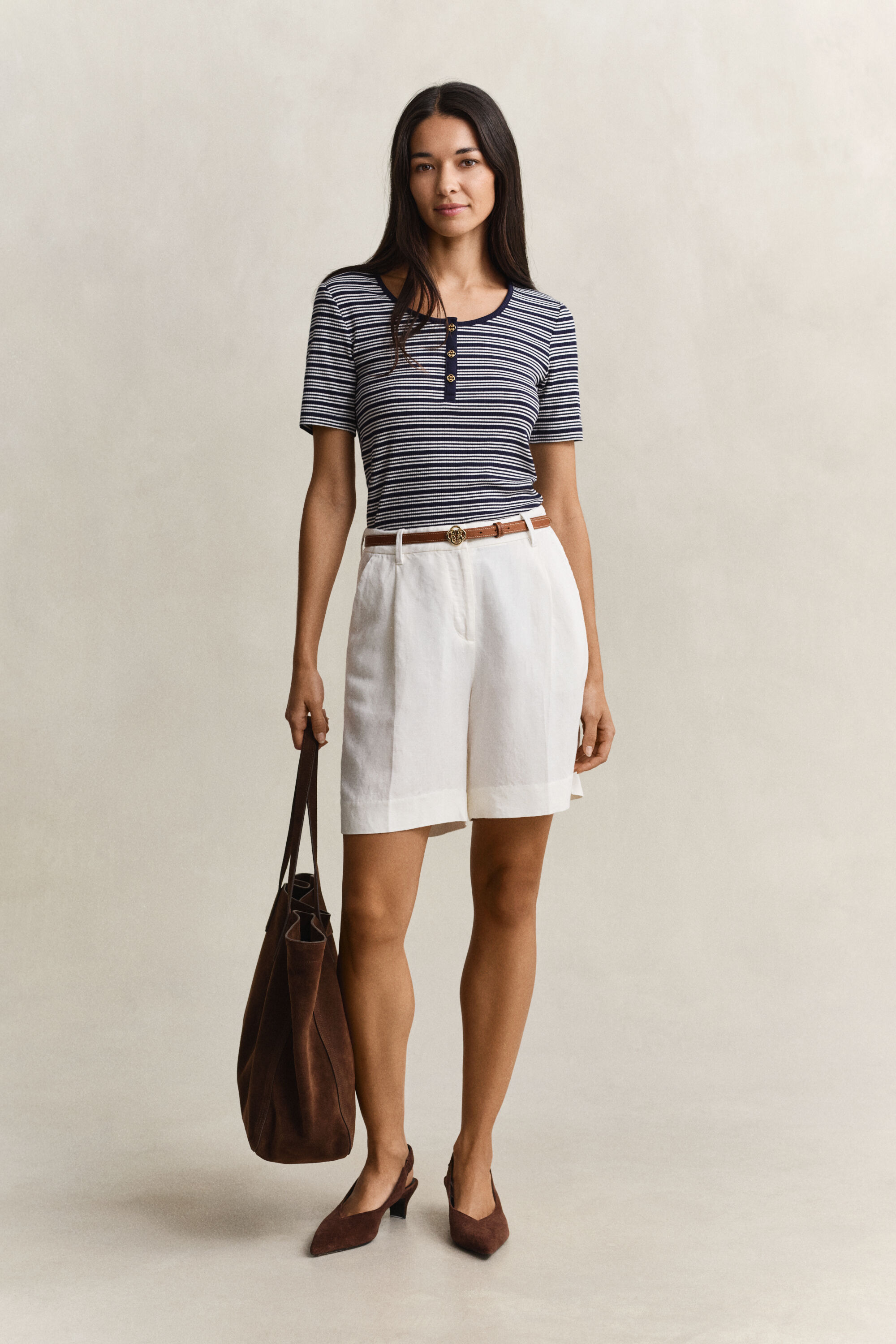 Ribbstickad farfarströja