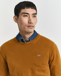 Rundhalsad tr&ouml;ja i superfin lammull