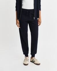 Stickade byxor i superfin lammull