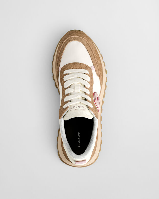 Caffay sneakers i mocka och nylon