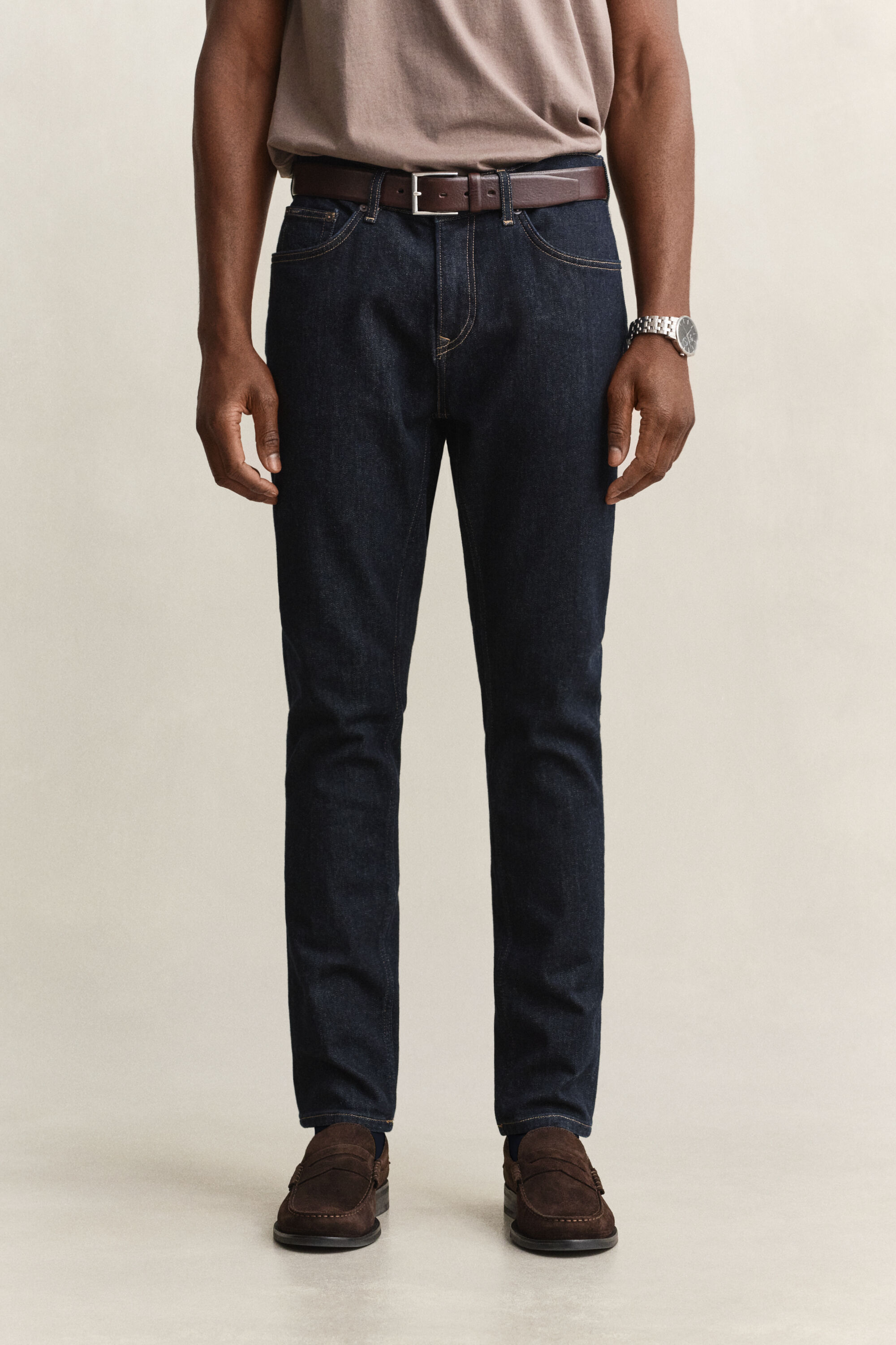 Slim fit jeans i stilren tvätt