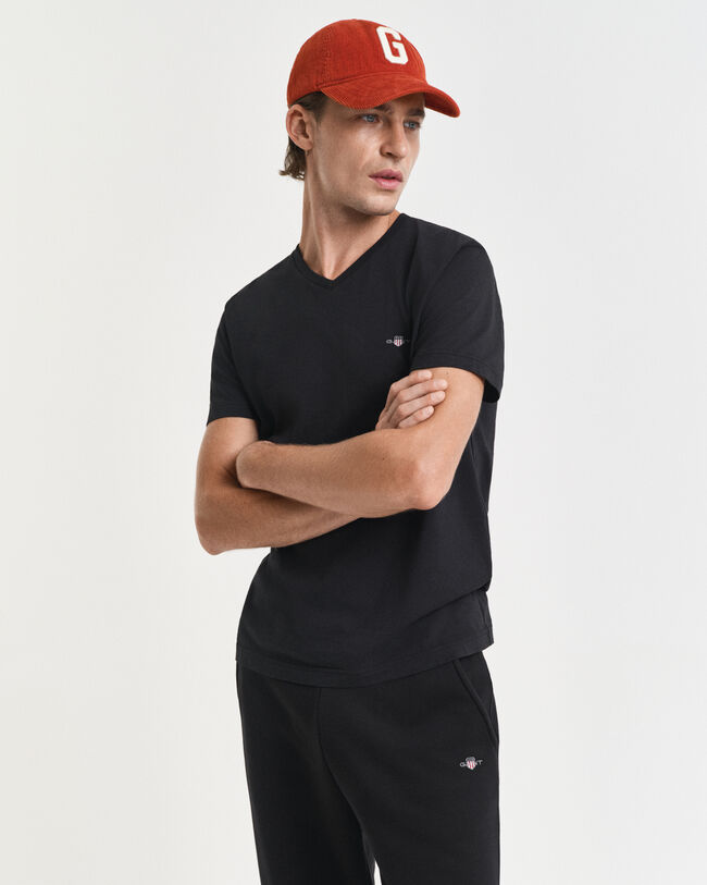 Slim fit Shield V-ringad T-shirt