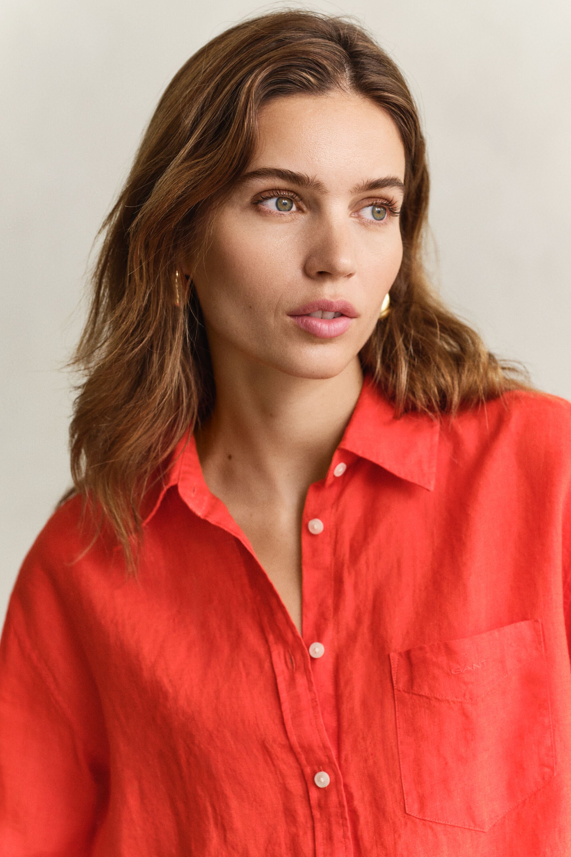 Relaxed fit linneskjorta