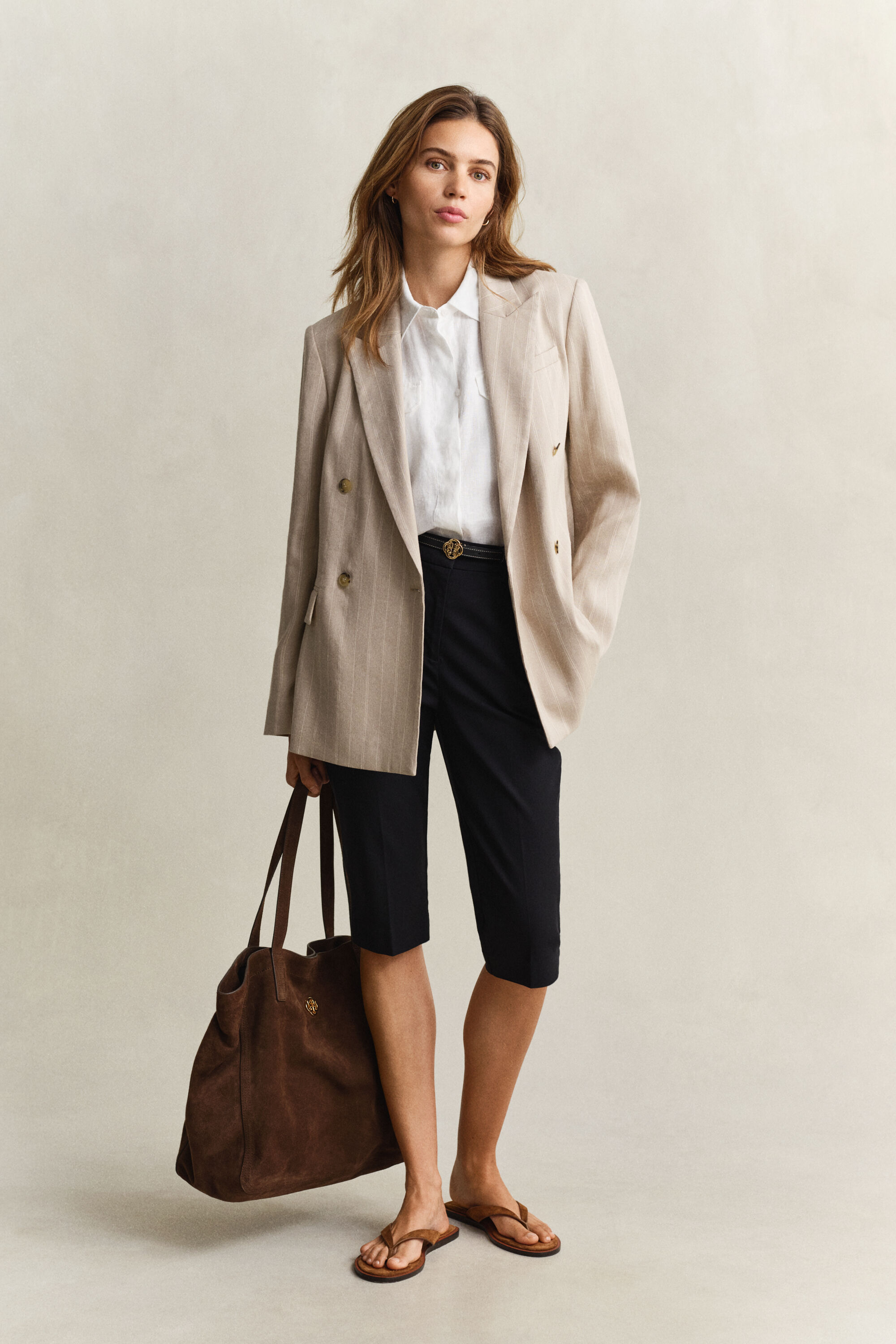 Ärmlös linneskjorta