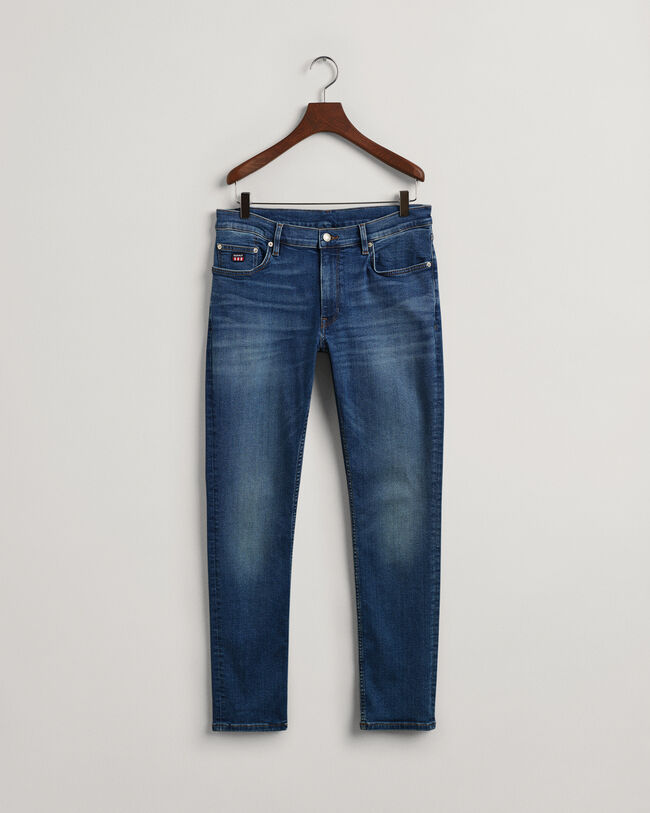 Maxen Retro Shield jeans med extra slim fit