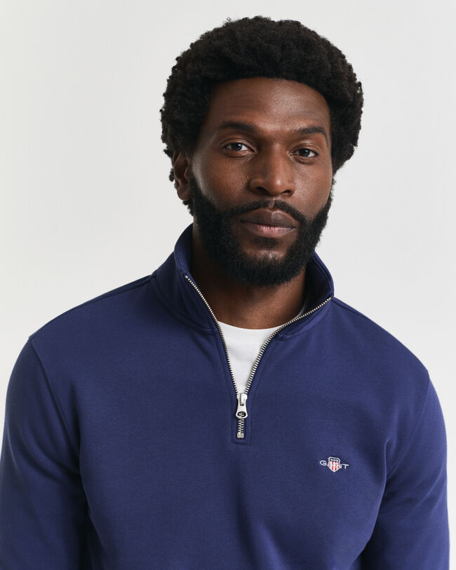 Shield sweatshirt med dragkedja vid halsöppningen