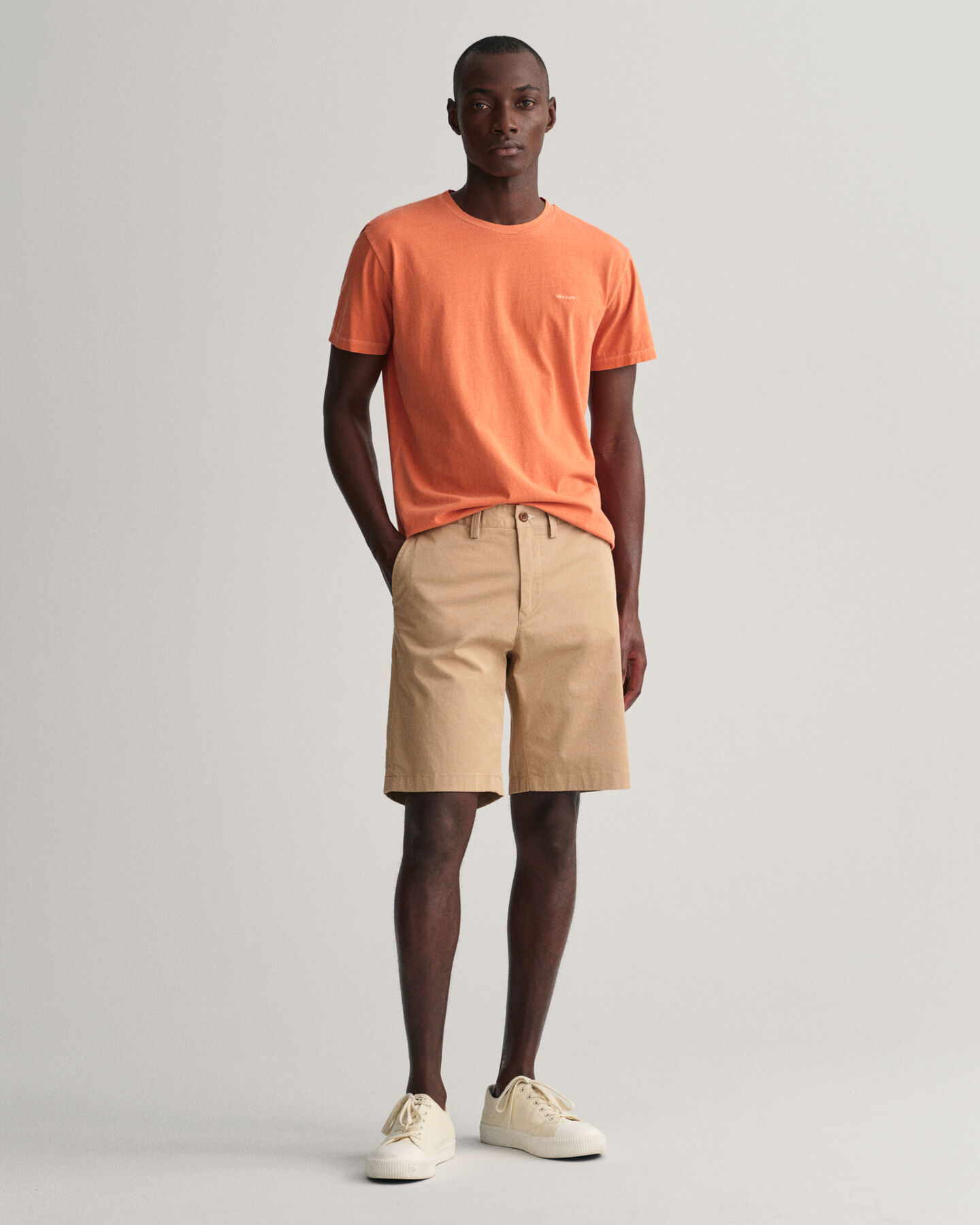 Hallden slim fit twillshorts