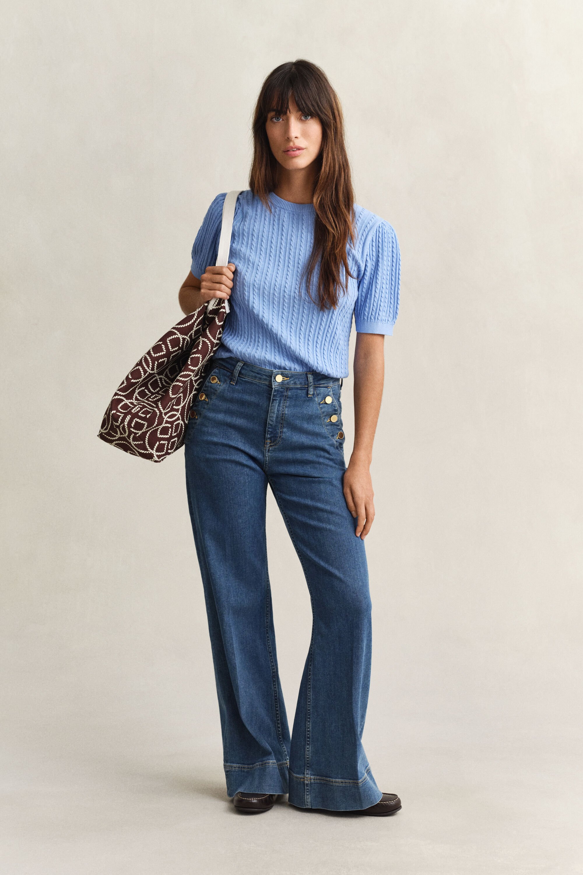 Kortärmad bomullströja