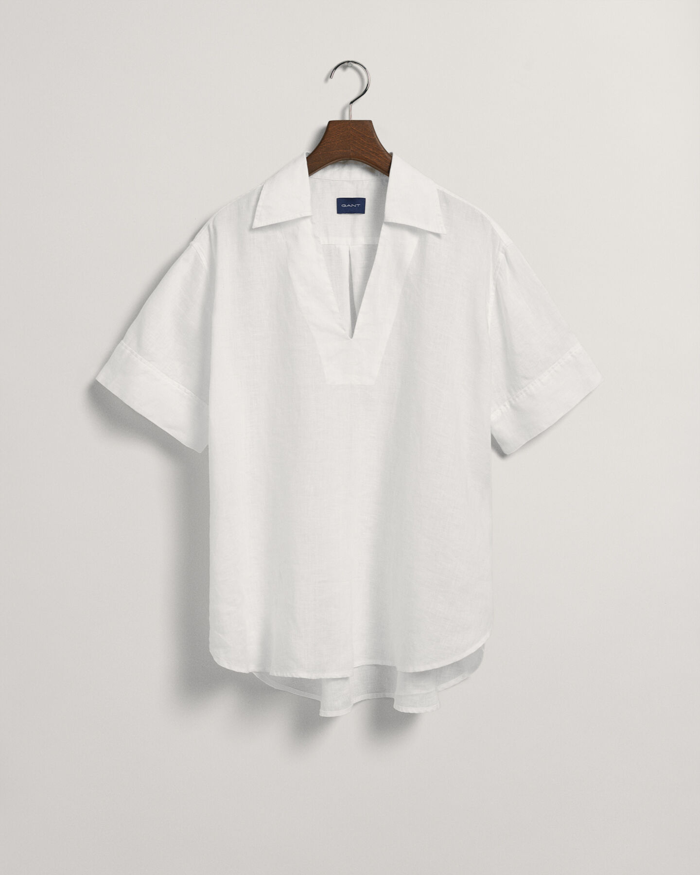 Popover kort&auml;rmad linneblus