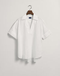 Popover kort&auml;rmad linneblus