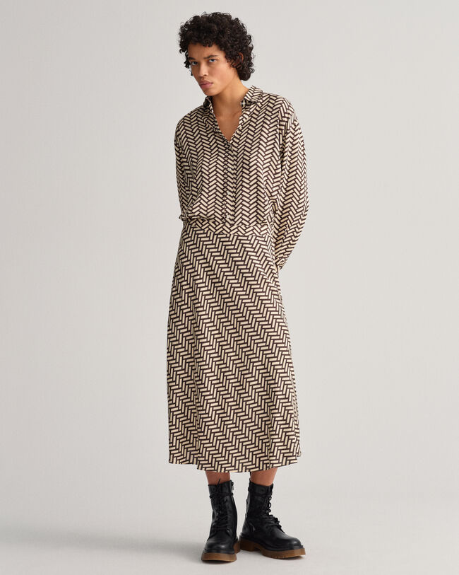 Geometric A-linjeformad kjol