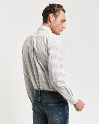 Regular fit klassisk randig oxfordskjorta