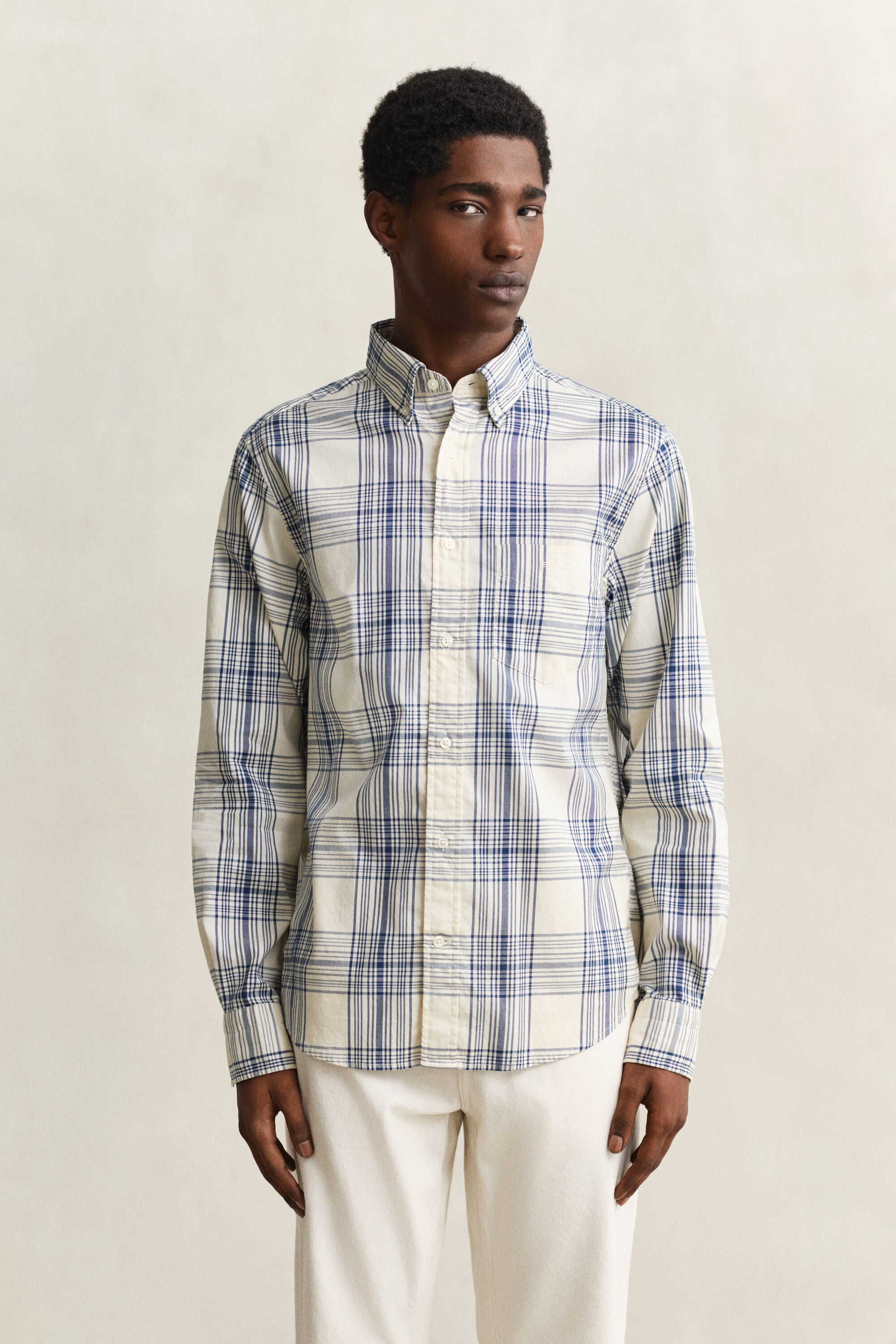 Regular fit Dreamy Oxford rutig skjorta