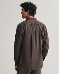 Regular fit fiskbensmönstrad flanellskjorta