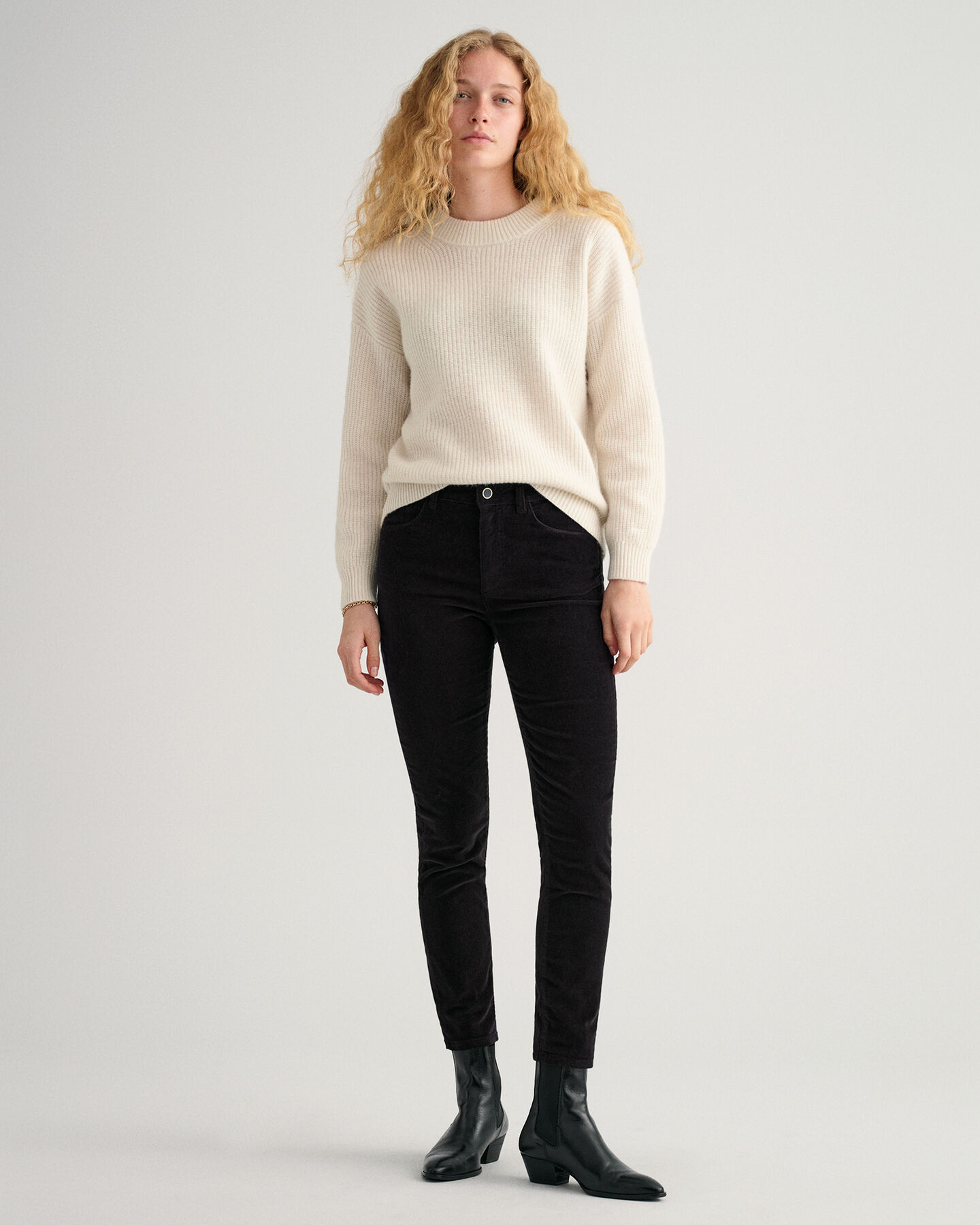 Farla slim fit cropped manchesterjeans