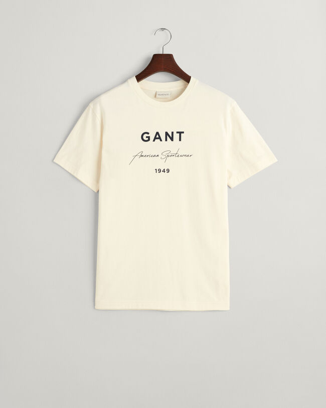 T-shirt med GANT-tryck