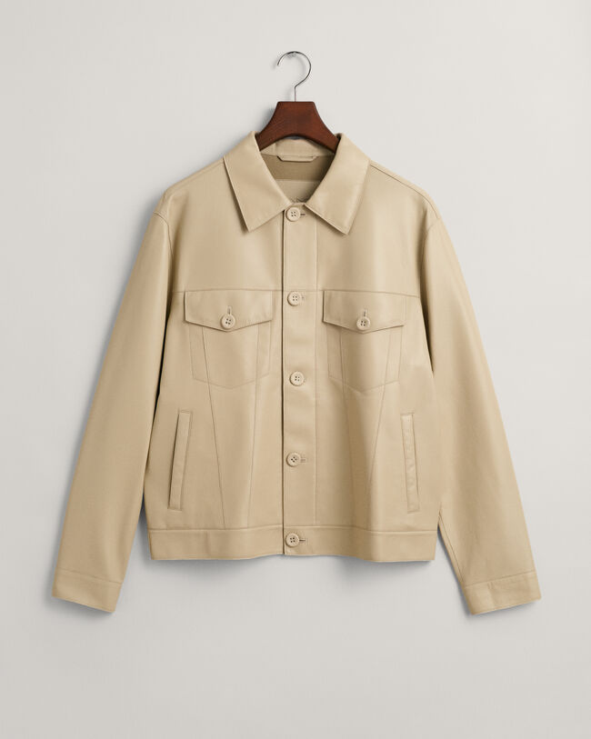 Truckerjacka i skinn