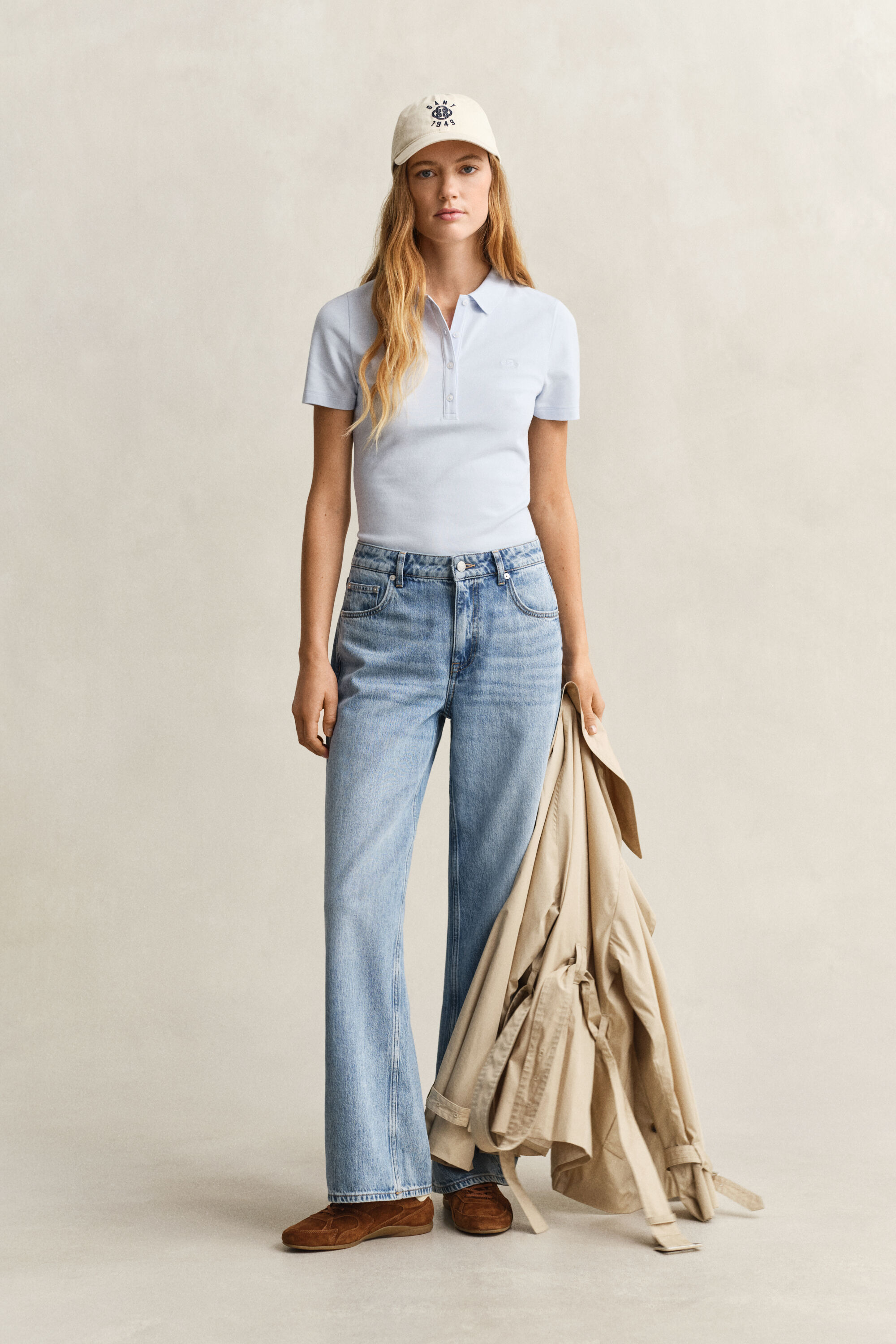 Slim fit pikétröja