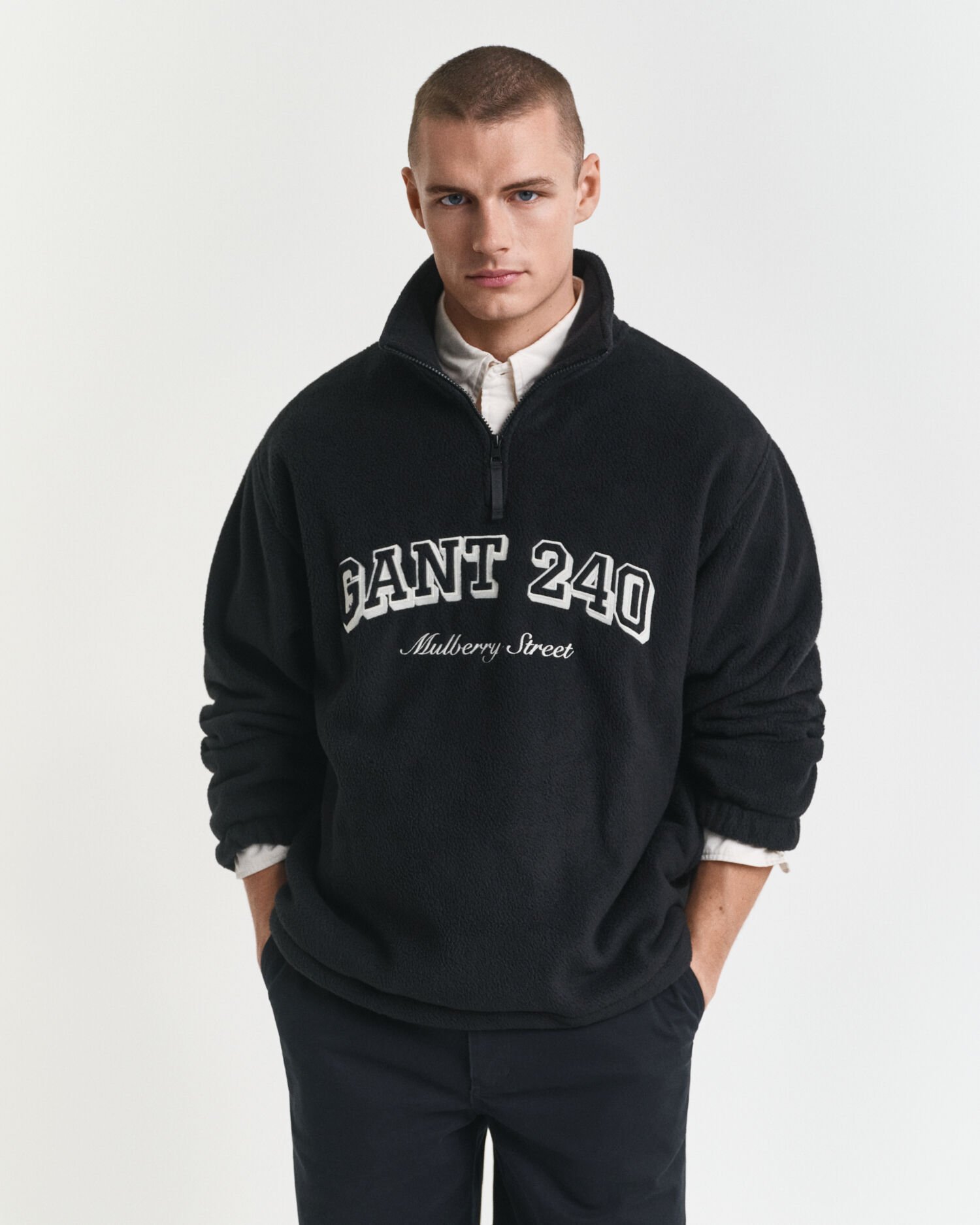 Graphic fleecetröja