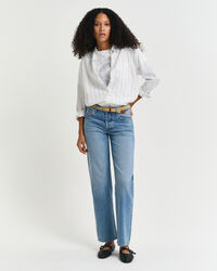 Rigid jeans med raka ben