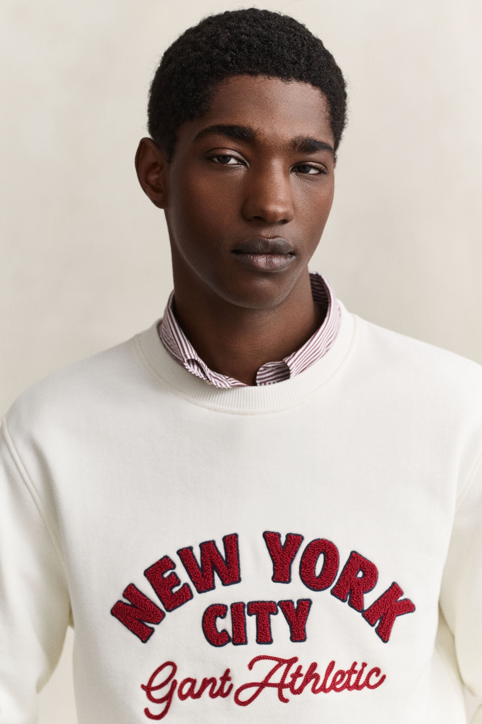 Sweatshirt med säsongens tryck