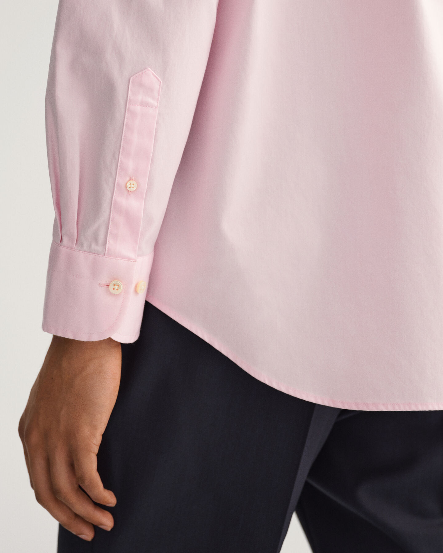 Regular Fit Pinpointv&auml;vd oxfordskjorta