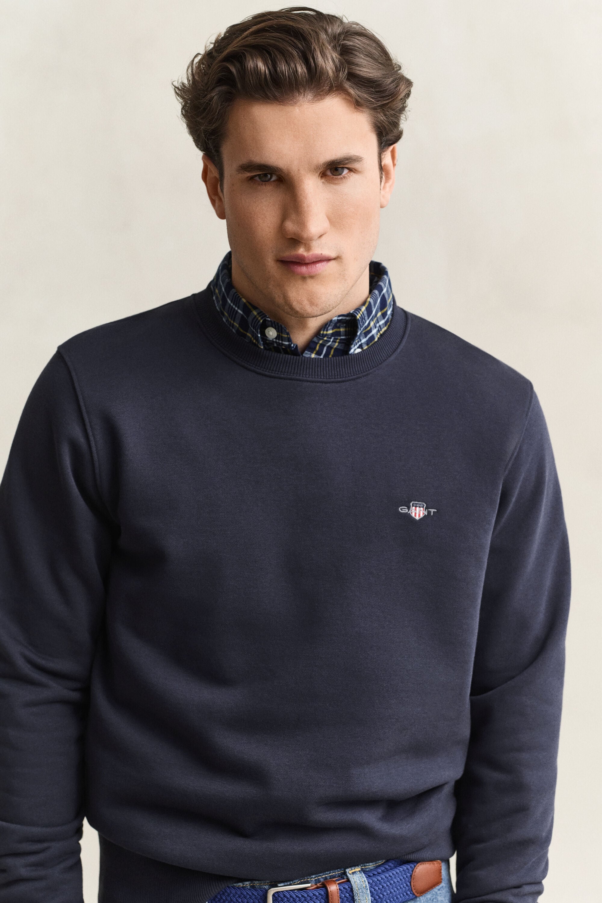 Shield sweatshirt med rund hals