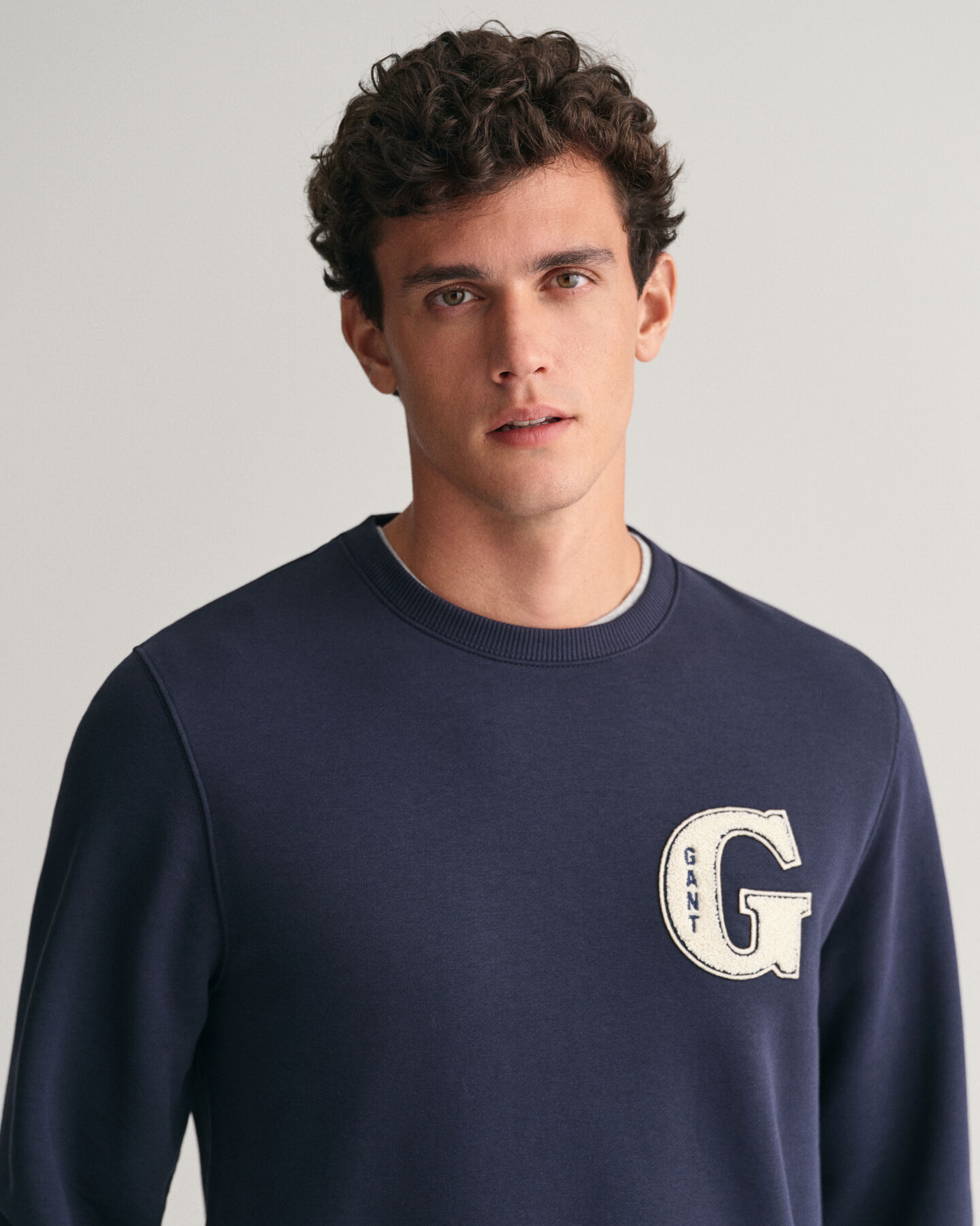G Graphic sweatshirt med rund hals