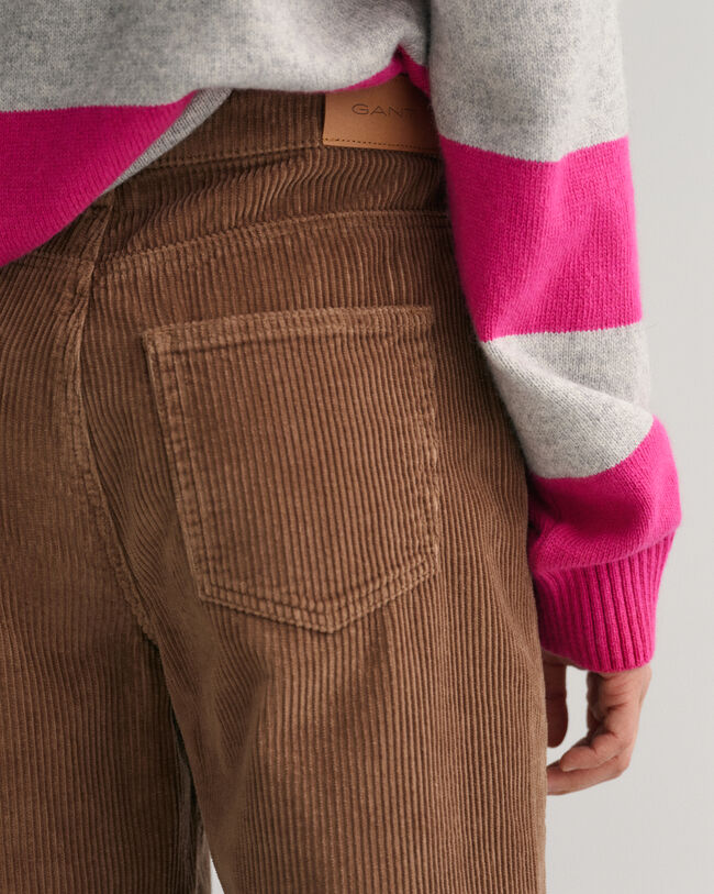 Teen Girls manchesterbyxor med vida ben