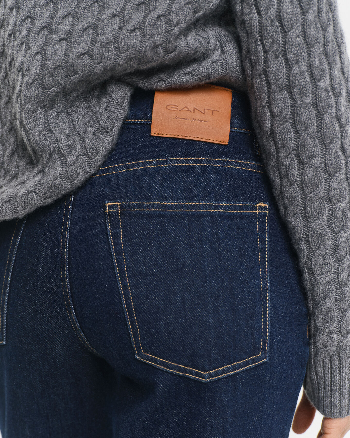 Stretchjeans med raka ben