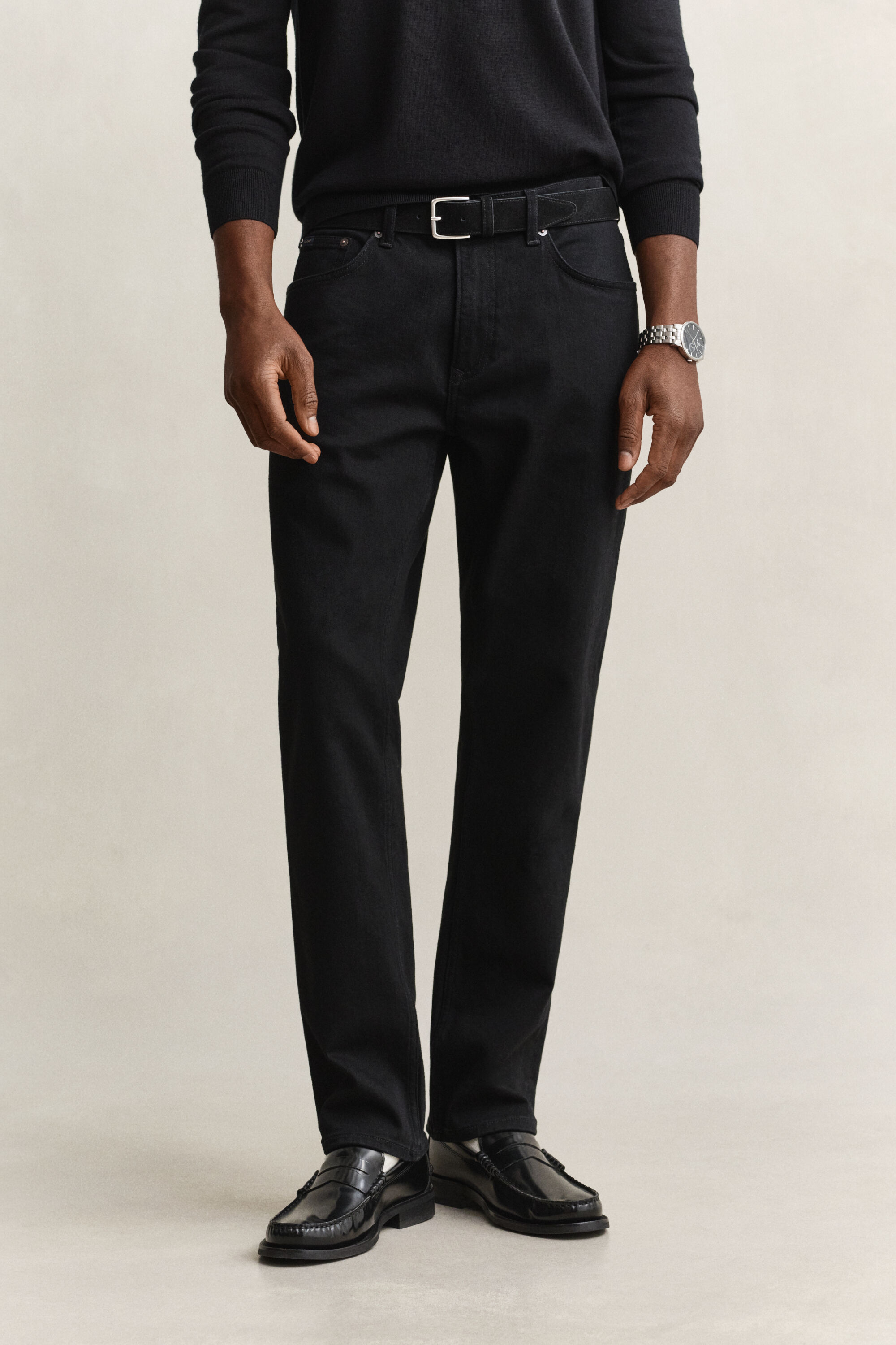 Regular fit jeans i stilren tvätt