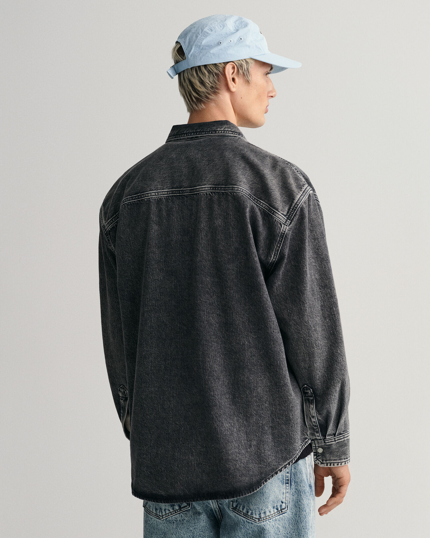Oversized Heavy Washed denimskjorta