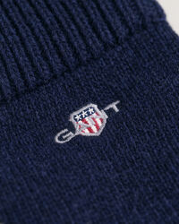 Fingervantar i ull med sköld