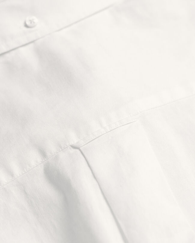 Regular fit kort&auml;rmad skjorta i bomull och linne