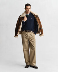 Casual Cotton tröja med dragkedja vid halsöppningen