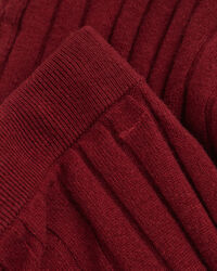 Bredribbad kjol i ull