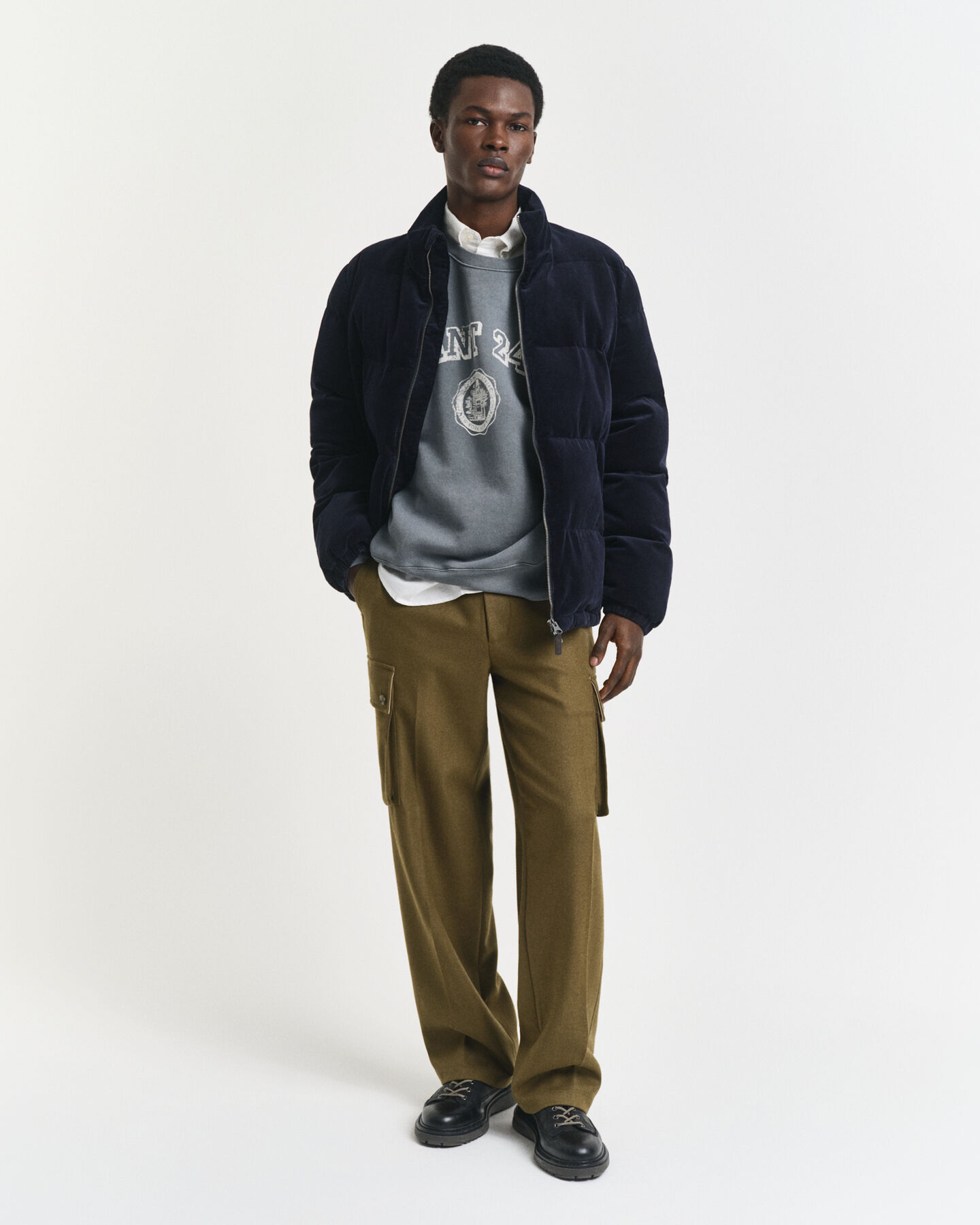 Rundhalsad sweatshirt med tryck