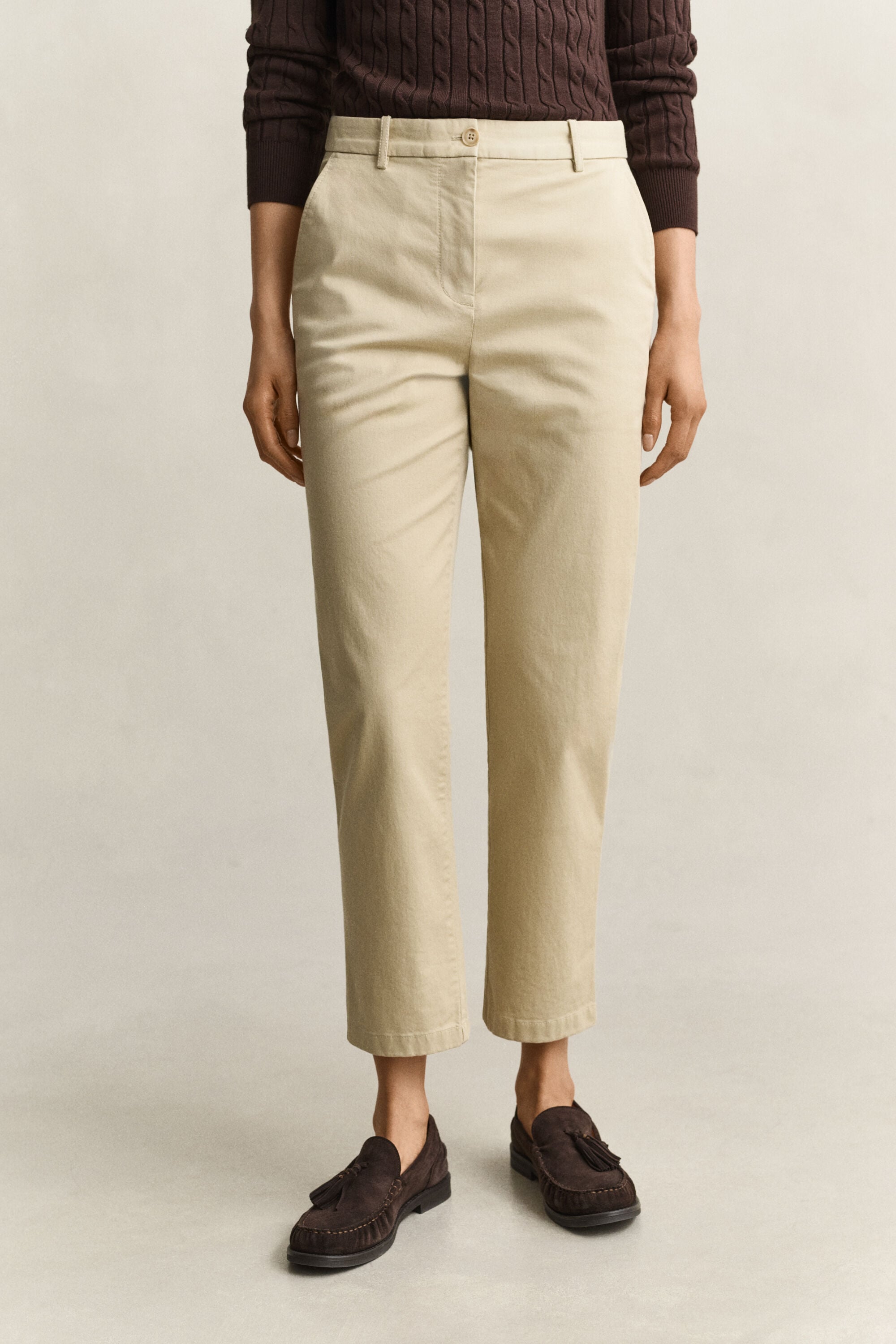 Klassiska chinos med slim fit
