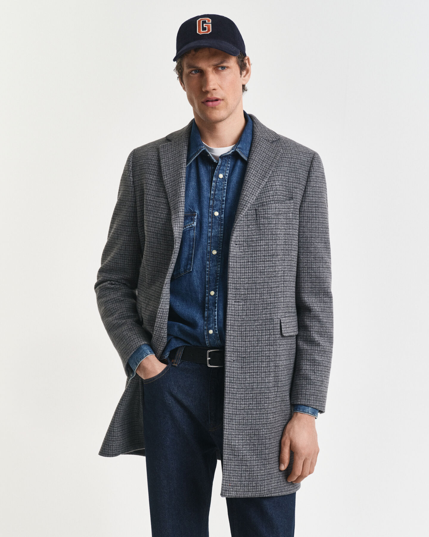 Tvåfärgad yllerock