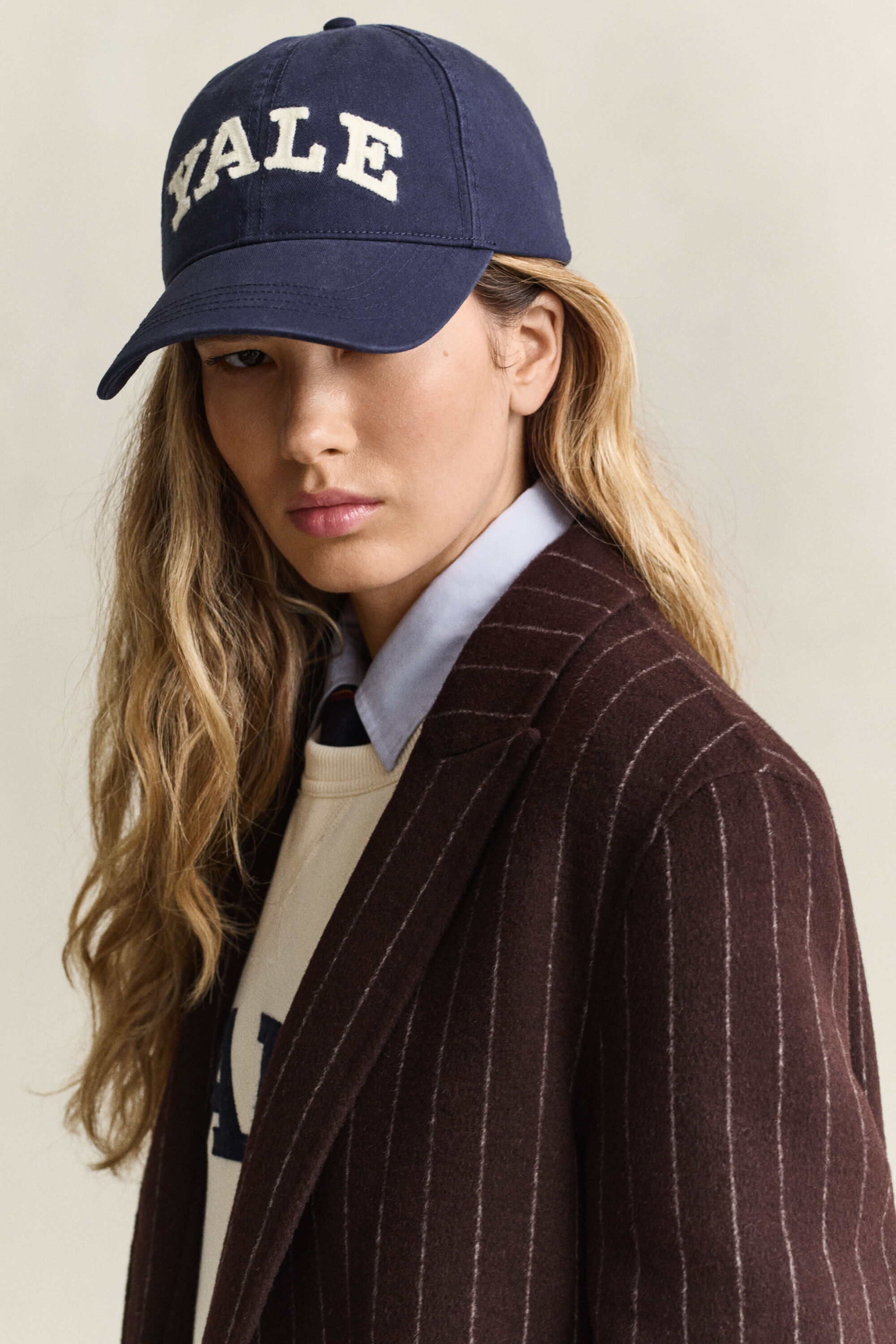 Gant x Yale keps i bomullstwill