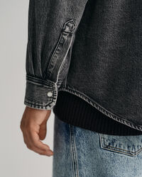 Oversized Heavy Washed denimskjorta