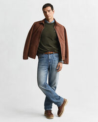 Rundhalsad tr&ouml;ja i superfin lammull