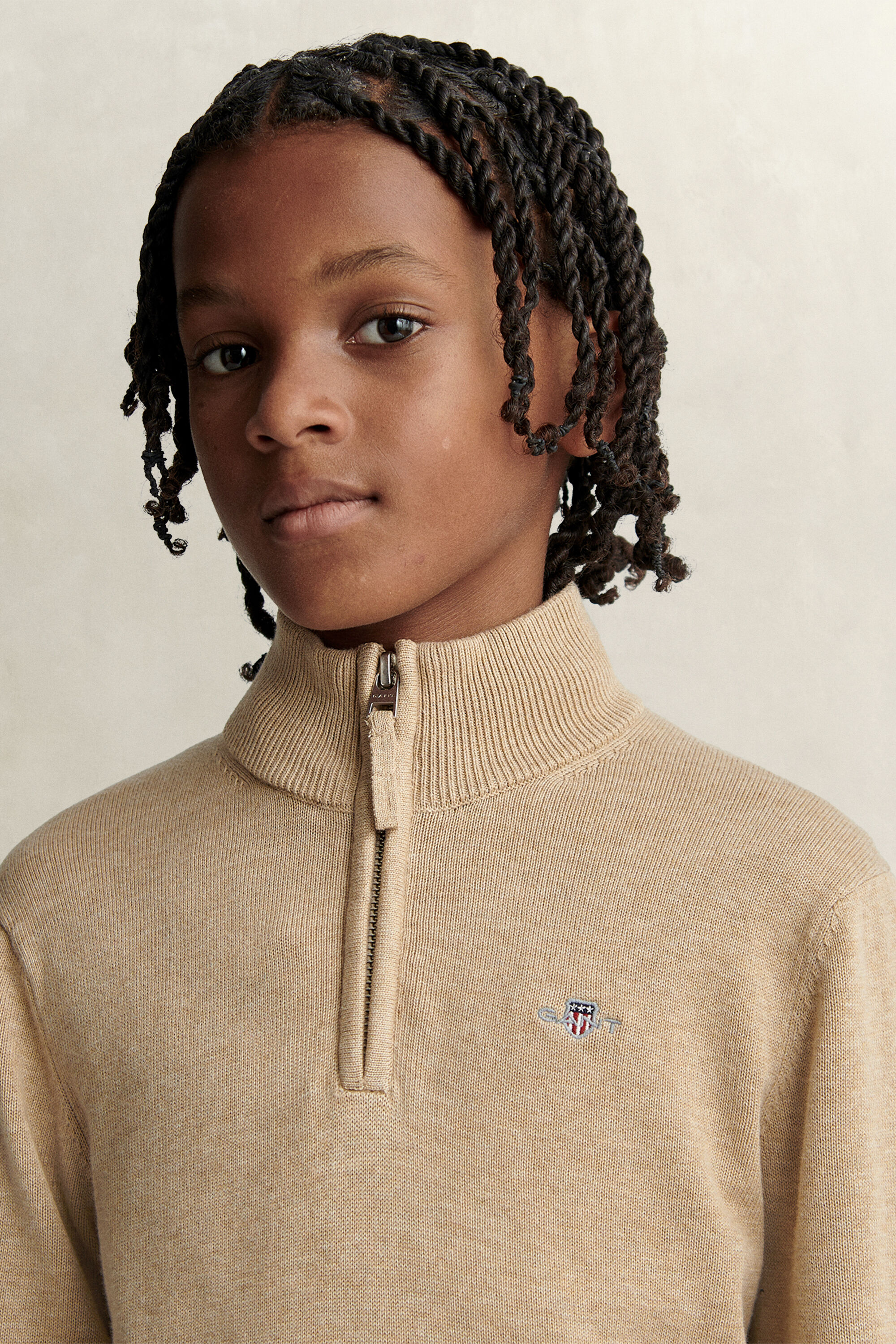 Teen Boys Shield tröja med half-zip