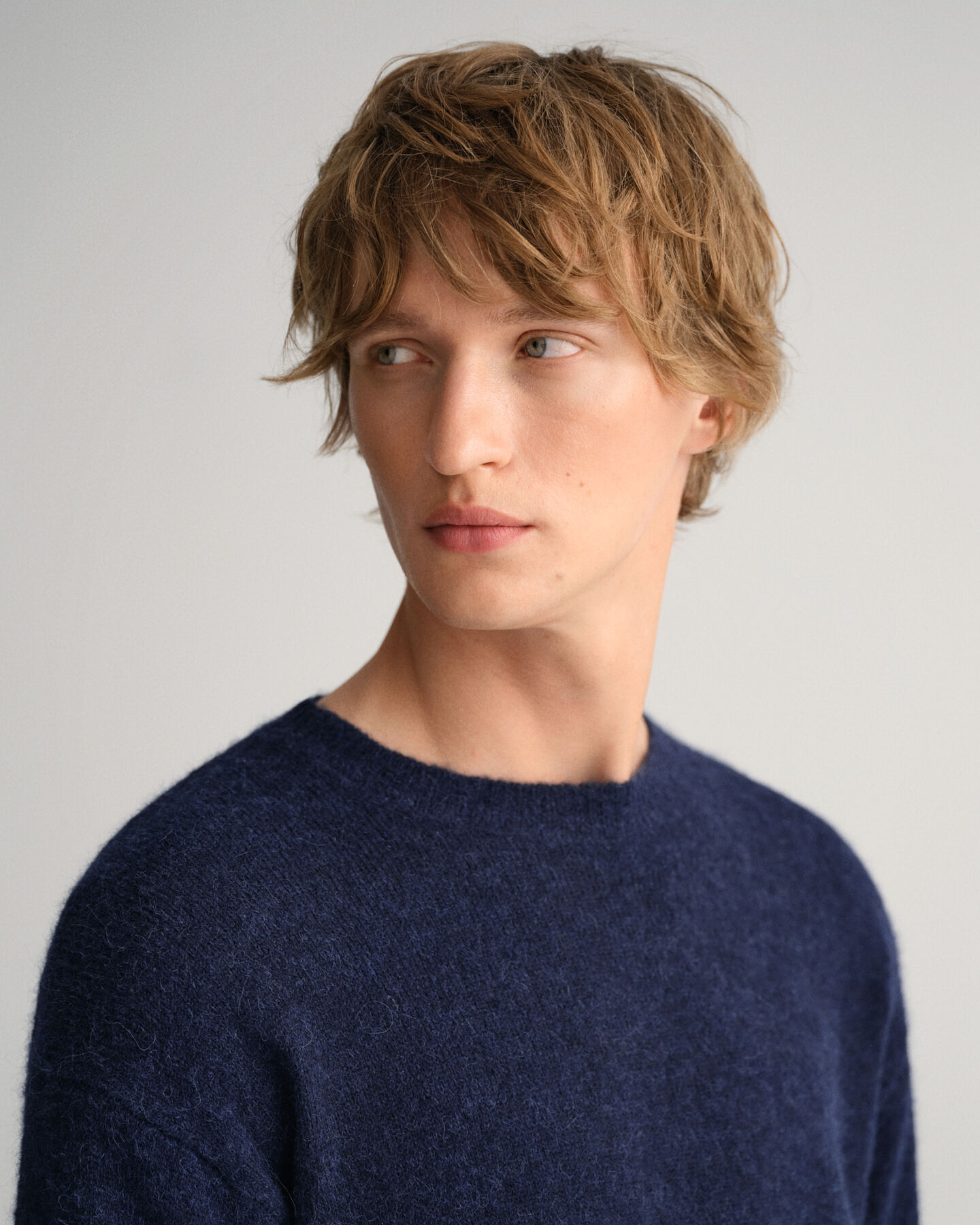 Crew neck tr&ouml;ja i alpackablandning